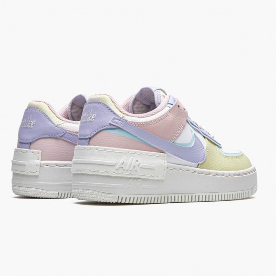 Nike Air Force 1 Shadow White Glacier Blue Ghost CI0919 106 Womens Sports Shoes