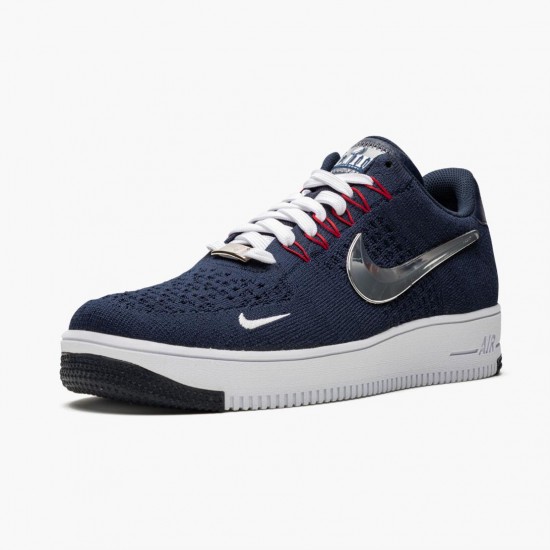 Nike Air Force 1 Ultra Flyknit Patriots 6X Champs CU9335 400 Women And Men Sports Shoes