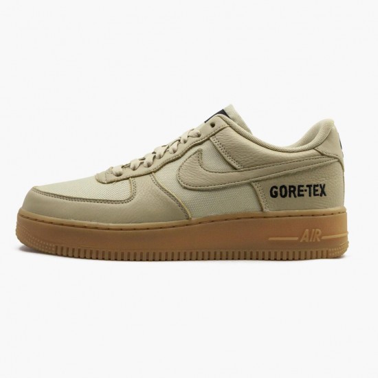 Nike Air Force One Low Gore-Tex Team Gold Khaki CK2630 700 Women And Men Sports Shoes