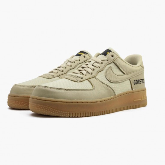 Nike Air Force One Low Gore-Tex Team Gold Khaki CK2630 700 Women And Men Sports Shoes