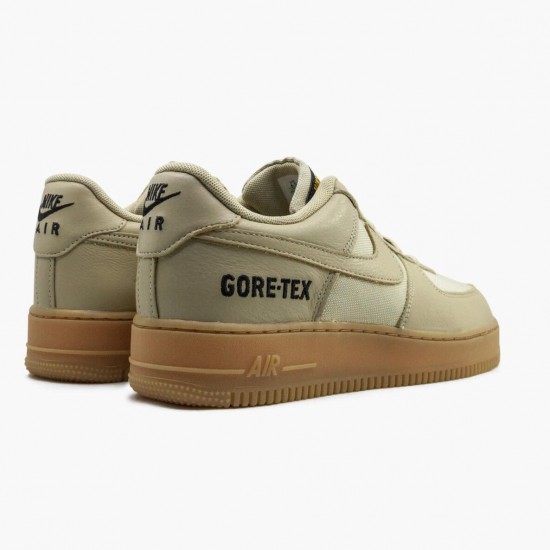 Nike Air Force One Low Gore-Tex Team Gold Khaki CK2630 700 Women And Men Sports Shoes