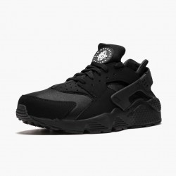 Nike Air Huarache Black Black White 318429 003 Women And Men Sports Shoes