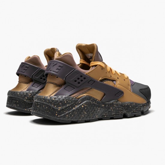 Nike Air Huarache Run Pro Purple Elemental Gold 704830 012 Women And Men Sports Shoes