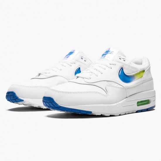 Nike Air Max 1 Jelly Jewel White AO1021 101 Mens Running Shoes 