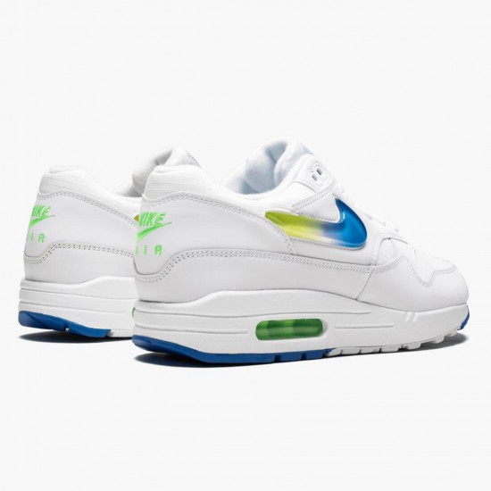 Nike Air Max 1 Jelly Jewel White AO1021 101 Mens Running Shoes 