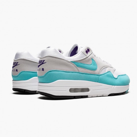 Nike Air Max 1 Anniversary Aqua 908375 105 Women And Men Running Shoes 