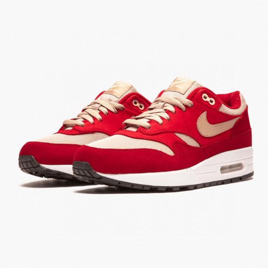 Nike Air Max 1 Curry Pack Red 908366 600 Women And Men Running Shoes 