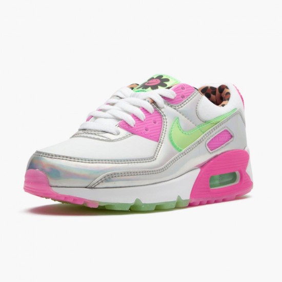 Nike Air Max 90 LX 90s Dancefloor White CQ2559 100 Womens Running Shoes 