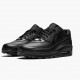 Nike Air Max 90 Leather Black 302519 001 Women And Men Running Shoes 