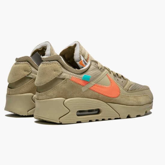 Nike Air Max 90 OFF WHITE Desert Ore AA7293 200 Women And Men Running Shoes 