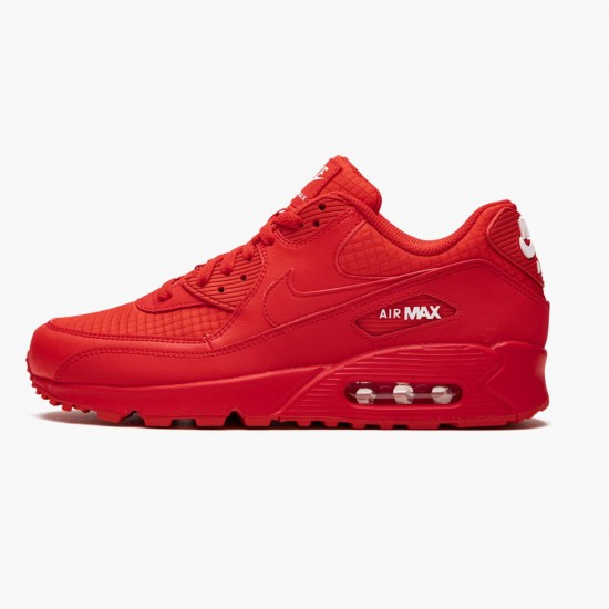 Nike Air Max 90 Triple Red AJ1285 602 Women And Men Running Shoes 