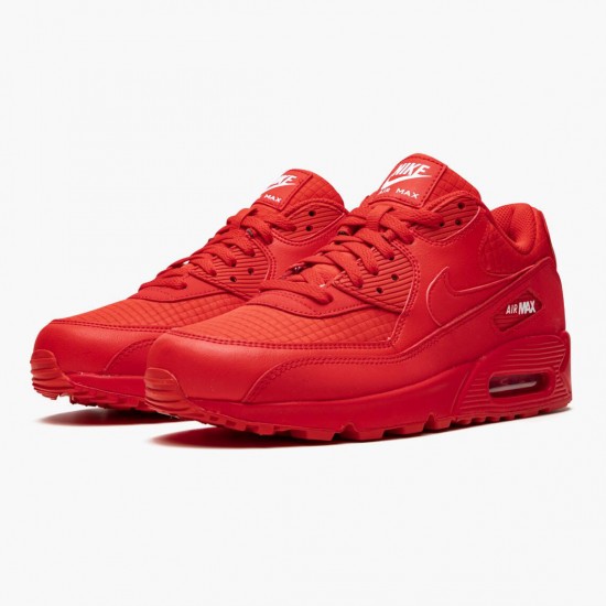 Nike Air Max 90 Triple Red AJ1285 602 Women And Men Running Shoes 