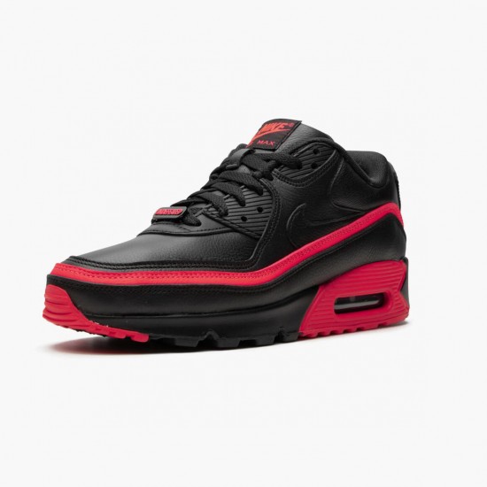 Nike Air Max 90 Undefeated Black Solar Red CJ7197 003 Women And Men Running Shoes 