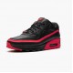 Nike Air Max 90 Undefeated Black Solar Red CJ7197 003 Women And Men Running Shoes 