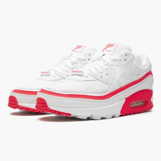 Nike Air Max 90 Undefeated White Solar Red CJ7197 103 Women And Men Running Shoes 