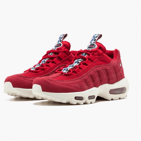 Nike Air Max 95 Pull Tab Red AJ1844 600 Women And Men Running Shoes 