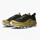 Nike Air Max 97 Black Metallic Gold AT5458 002 Women And Men Running Shoes 