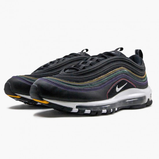 Nike Air Max 97 Black Multi Stitch CK0738 001 Women And Men Running Shoes 