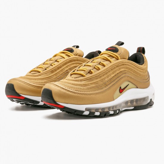 Nike Air Max 97 Metallic Gold 885691 700 Women And Men Running Shoes 