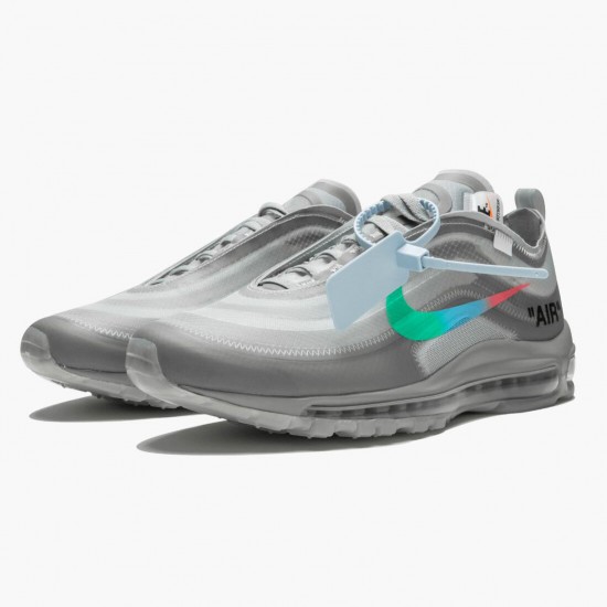 Nike Air Max 97 Off-White Menta AJ4585 101 Mens Running Shoes 