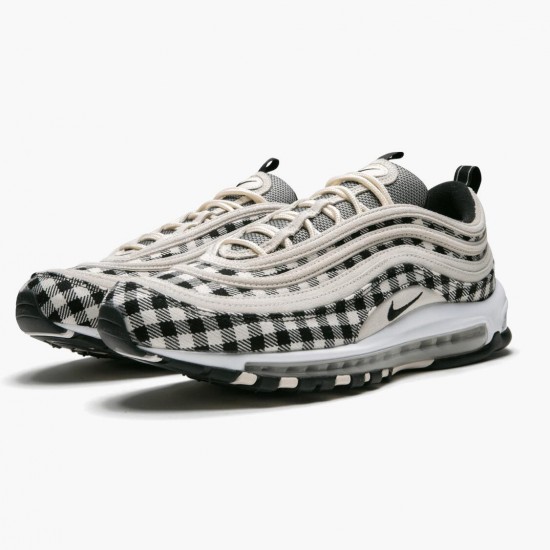 Nike Air Max 97 Plaid Light Cream 312834 201 Women And Men Running Shoes 