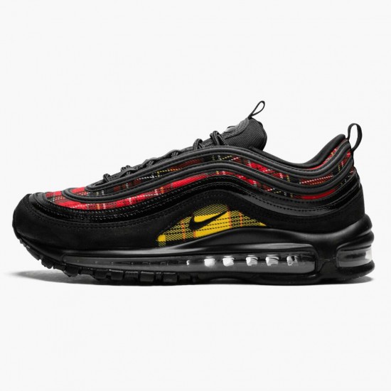 Nike Air Max 97 Tartan Black AV8220 001 Women And Men Running Shoes 