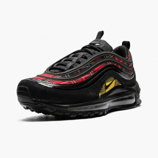 Nike Air Max 97 Tartan Black AV8220 001 Women And Men Running Shoes 