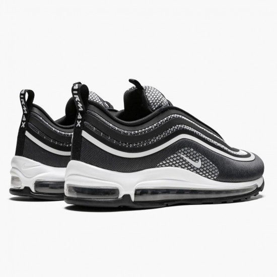 Nike Air Max 97 Ultra 17 Black Pure Platinum 918356 001 Women And Men Running Shoes 