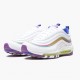 Nike Air Max 97 White Iridescent Stripes CW2456 100 Womens Running Shoes 