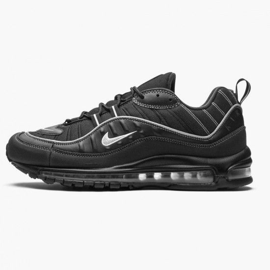 Nike Air Max 98 Black Oil Grey 640744 013 Mens Running Shoes 