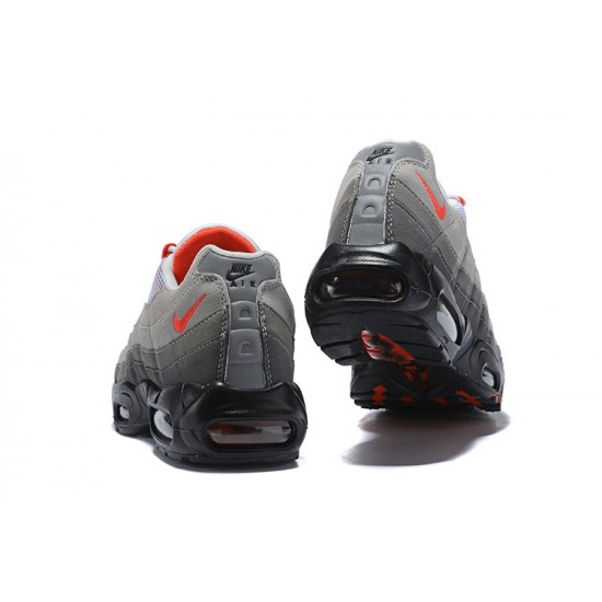 Air Max 95 OG Grey Red AT2865-100 Running Shoes Men's