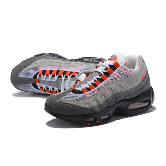 Air Max 95 OG Grey Red AT2865-100 Running Shoes Men's