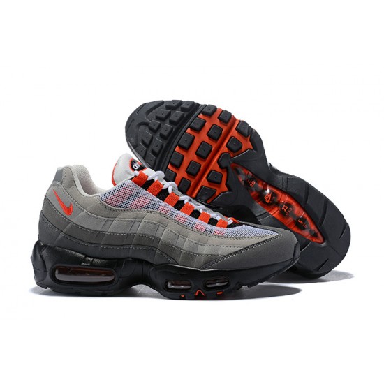 Air Max 95 OG Grey Red AT2865-100 Running Shoes Men's