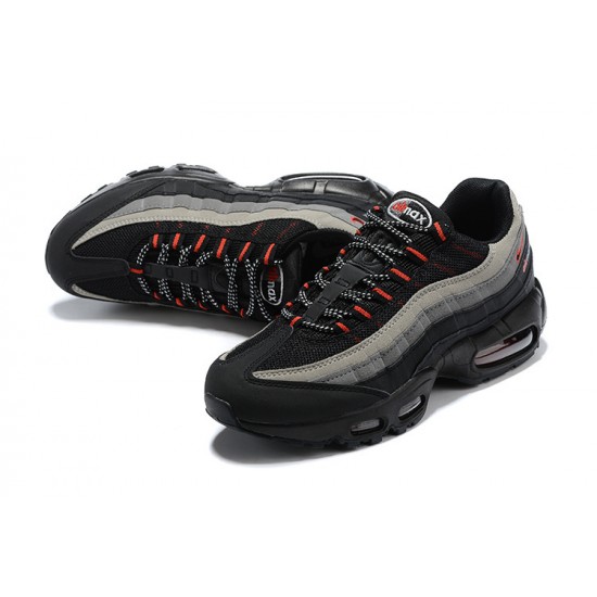 Air Max 95 TT Black Grey Red CW7477-001 Running Shoes Men's