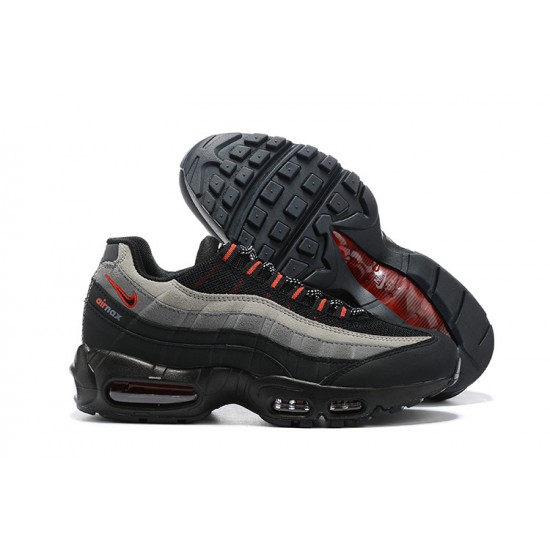 Air Max 95 TT Black Grey Red CW7477-001 Running Shoes Men's