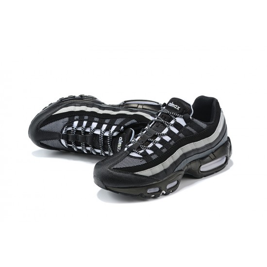 Air Max 95 TT Black White and Grey Running Shoes Men's