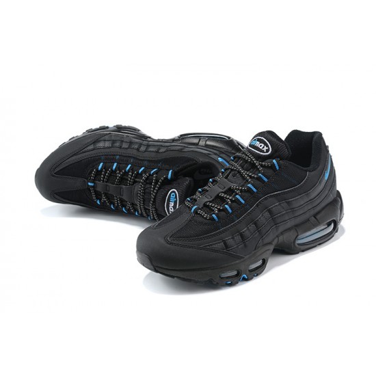 Air Max 95 TT Black and Blue Running Shoes Men's