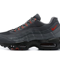 Air Max 95 TT Grey Red and Black Running Shoes Men's