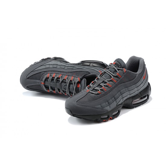 Air Max 95 TT Grey Red and Black Running Shoes Men's