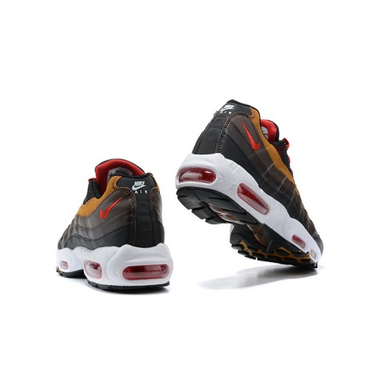 Air Max 95 TT Grey Red and Brown Running Shoes Men's