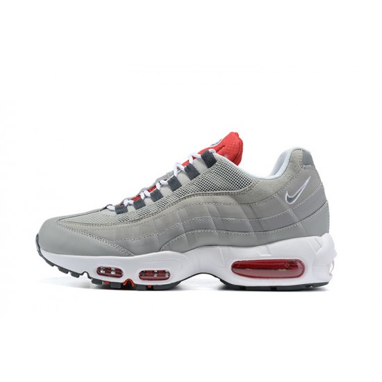 Air Max 95 TT Grey White and Red Running Shoes Men's