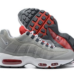 Air Max 95 TT Grey White and Red Running Shoes Men's 