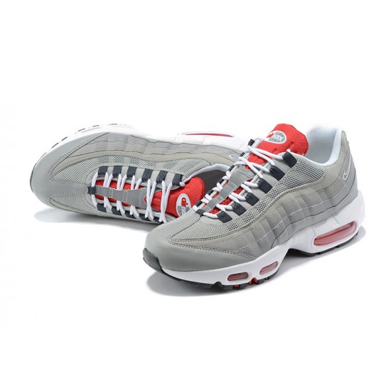 Air Max 95 TT Grey White and Red Running Shoes Men's