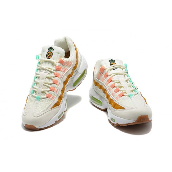 Air Max 95 TT White  Green Brown CZ0154-100 Running Shoes Men's