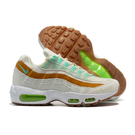 Air Max 95 TT White  Green Brown CZ0154-100 Running Shoes Men's