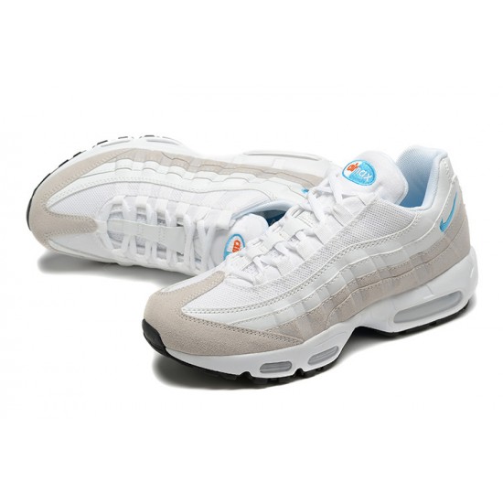 Air Max 95 TT White Blue DJ9981-100 Running Shoes Men's