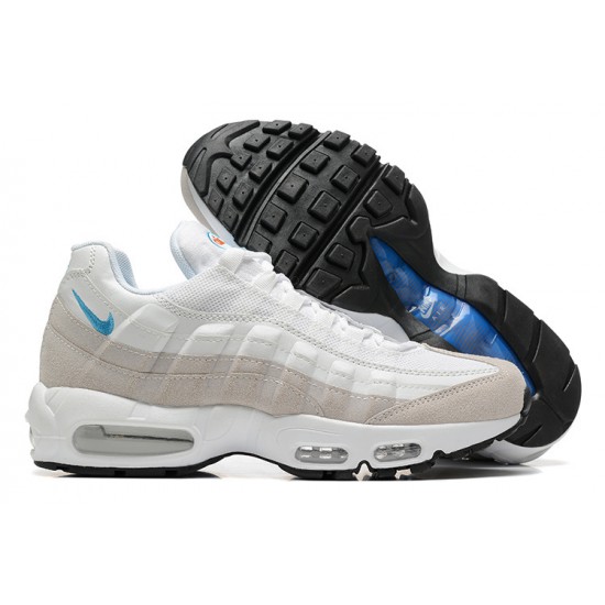 Air Max 95 TT White Blue DJ9981-100 Running Shoes Men's