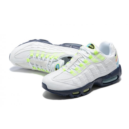 Air Max 95 TT White Blue DX1819-100 Running Shoes Men's