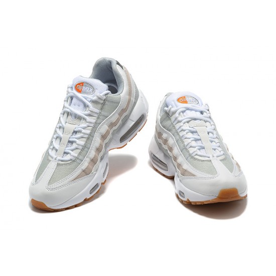 Air Max 95 TT White Grey and Orange DM0011-100  Running Shoes Men's