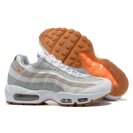 Air Max 95 TT White Grey and Orange DM0011-100  Running Shoes Men's